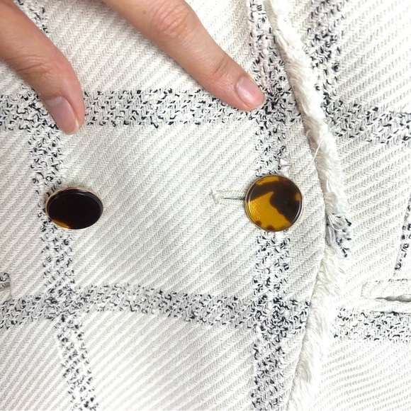 Ann Taylor Windowpane Tweed Blazer size 4 - Picture 8 of 11